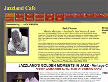Tablet Screenshot of jazzlandcafe.com